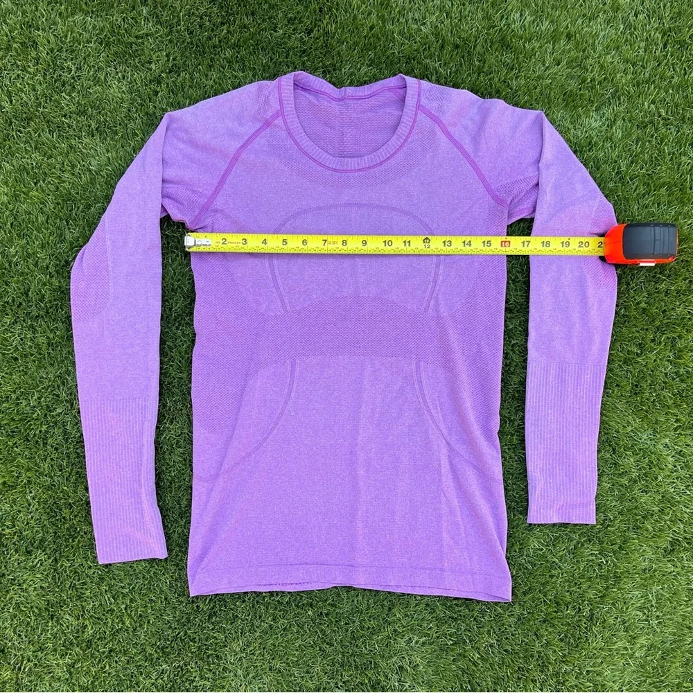 Lululemon Purple Women's Long Sleeve Top - Picture 2 of 5